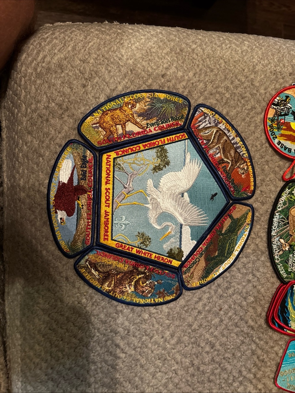 2010 National Scout Jamboree South Florida Council Wildlife Patch Set BSA